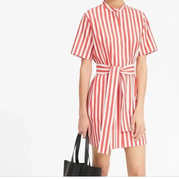 white christmas dresses The Supima® Cotton Short-Sleeve Shirt Dress main image 0